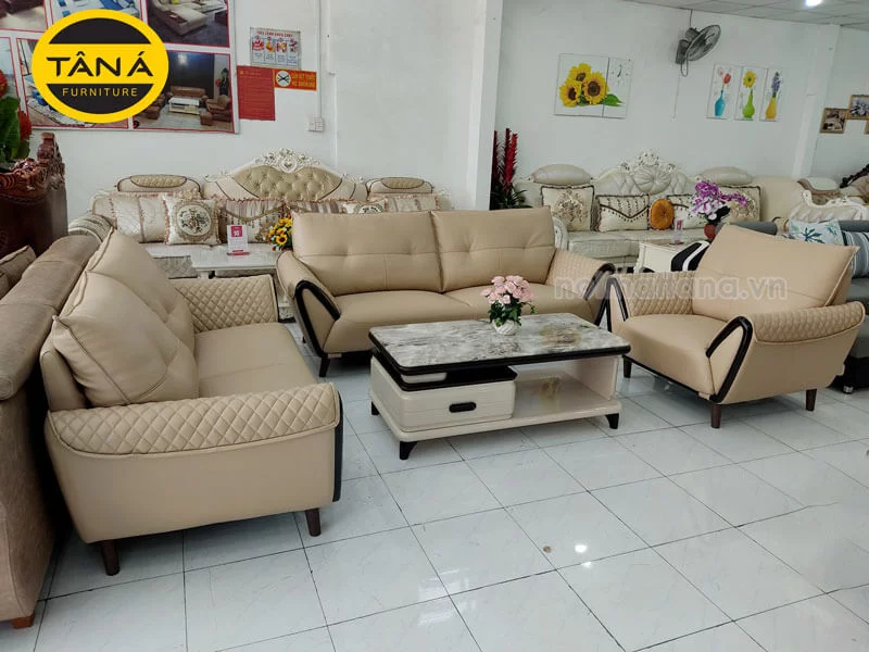 Bộ bàn sofa da cao cấp nhập khẩu Malaysia