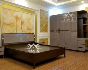Bộ giường ngủ hiện đại nhập khẩu đài loan