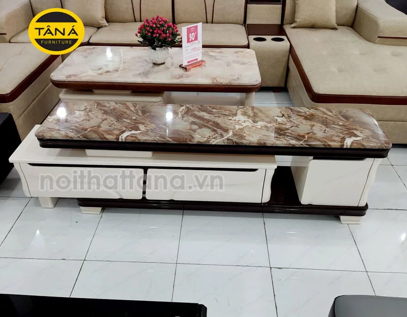 kệ tivi mặt đá gỗ sồi nhập khẩu đài loan