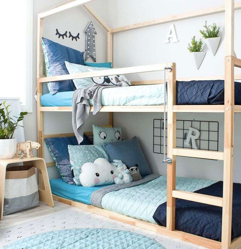 Mẫu giường tầng đẹp hiện đại gỗ công nghiệp