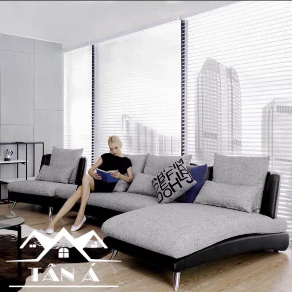 Ghế sofa vải cao cấp góc L đẹp hiện đại
