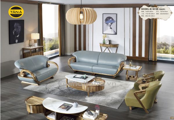 Bộ ghế sofa da bò ý nhập khẩu cao cấp
