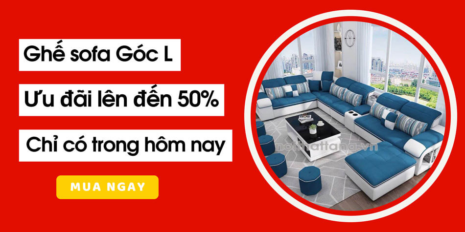 Mẫu ghế sofa góc l đẹp giá rẻ