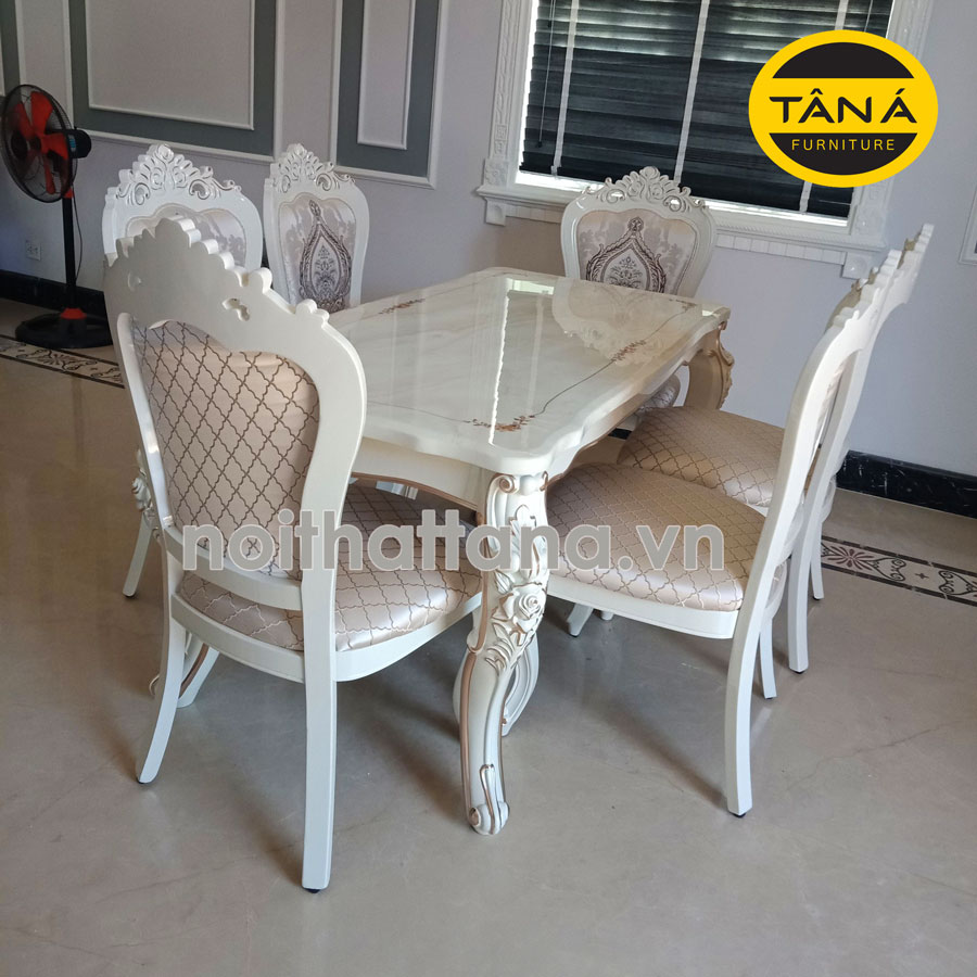  mua bộ Bàn ăn tân cổ điển nhập khẩu Châu Âu