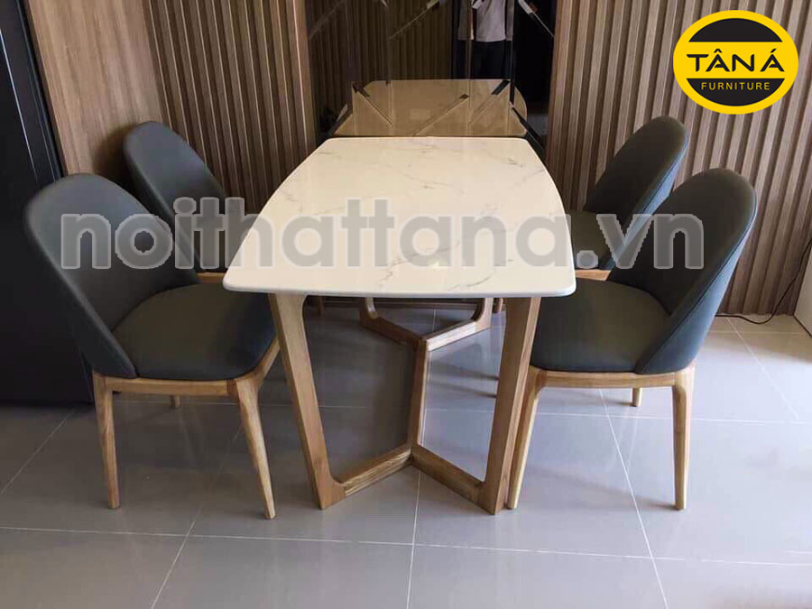 Bộ bàn ăn concorde mặt đá giá rẻ