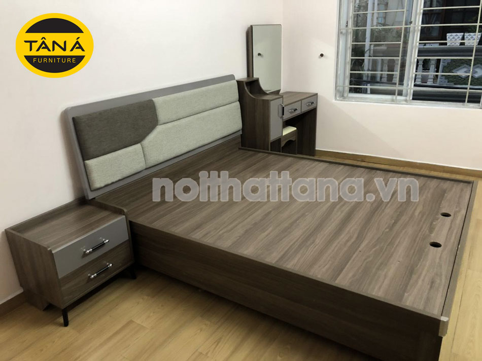 Giường ngủ gỗ mdf cao cấp hiện đại