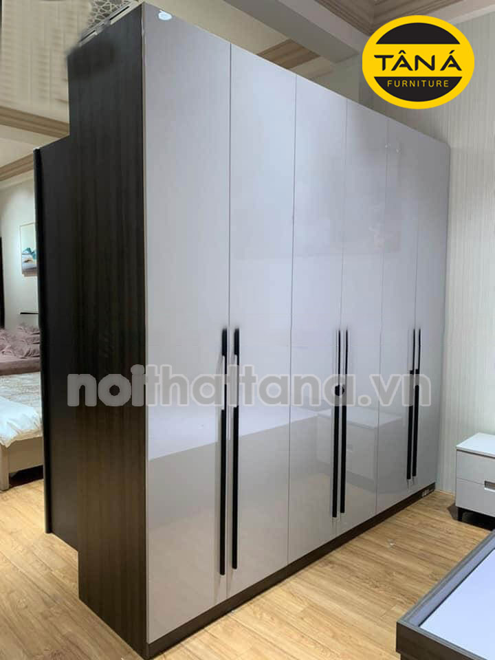 Tủ quần áo gỗ công nghiệp 6 cánh