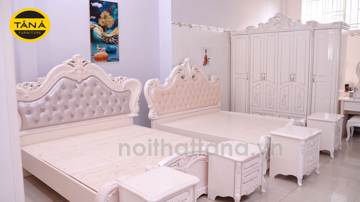 Mua bộ giường tủ gỗ công nghiệp MDF giá rẻ tphcm