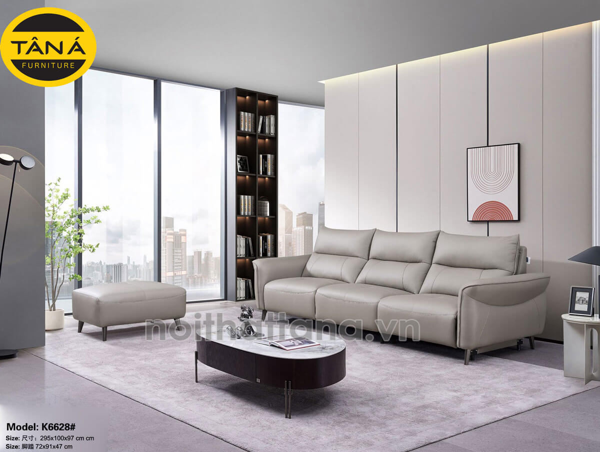 Ghế sofa băng 3 chỗ ngồi liền thư giãn chỉnh điện