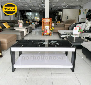 Bàn trà sofa H3 mặt kính đẹp hiện đại BT02