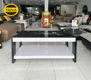 Bàn trà sofa H3 mặt kính đẹp hiện đại BT02