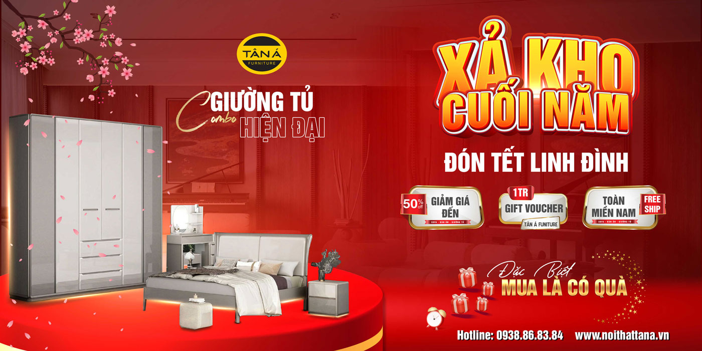 Nội thất giường tủ khuyến mãi xả kho cuối năm